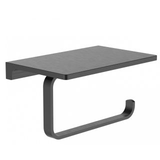 Держатель для туалетной бумаги с полкой Wonzon & Woghand Eclipse WW-9126-GM тёмный графит